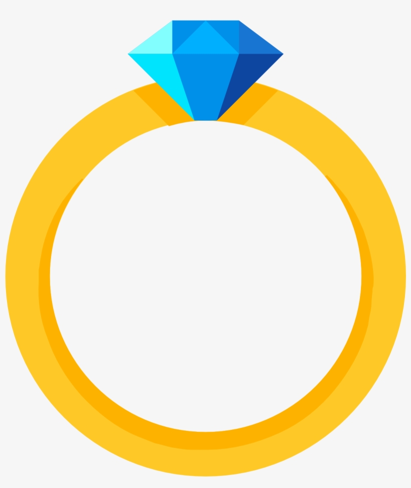 Diamond Ring Icon - Circle, transparent png download