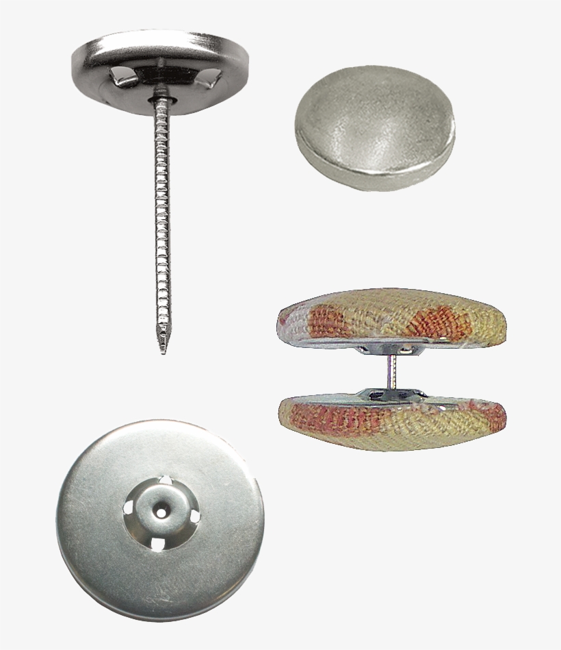 Size 22 Pivot Button Set, 1/2" Tack Length - Upholstery Pivot Buttons, transparent png download