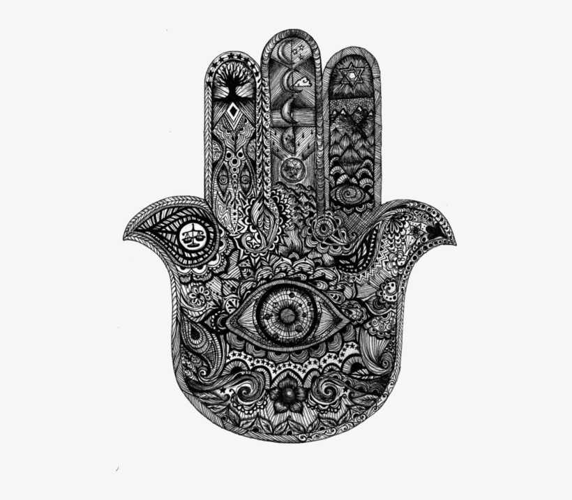 Hand With Eye Symbol, transparent png download