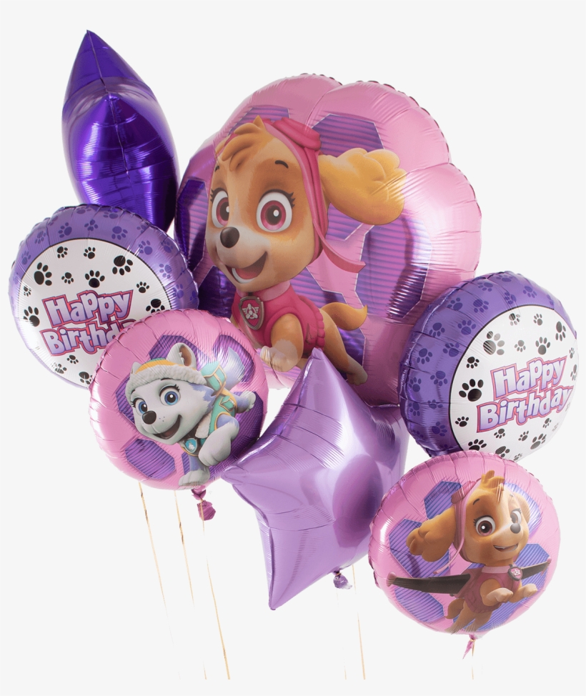 Paw Patrol Pink'd Birthday Bunch - Balloon, transparent png download