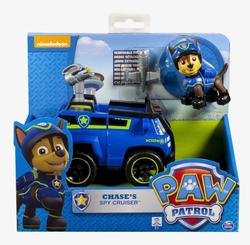 Paw Patrol Basic Vehicle Chase - Figurine Paw Patrol Chase, transparent png download