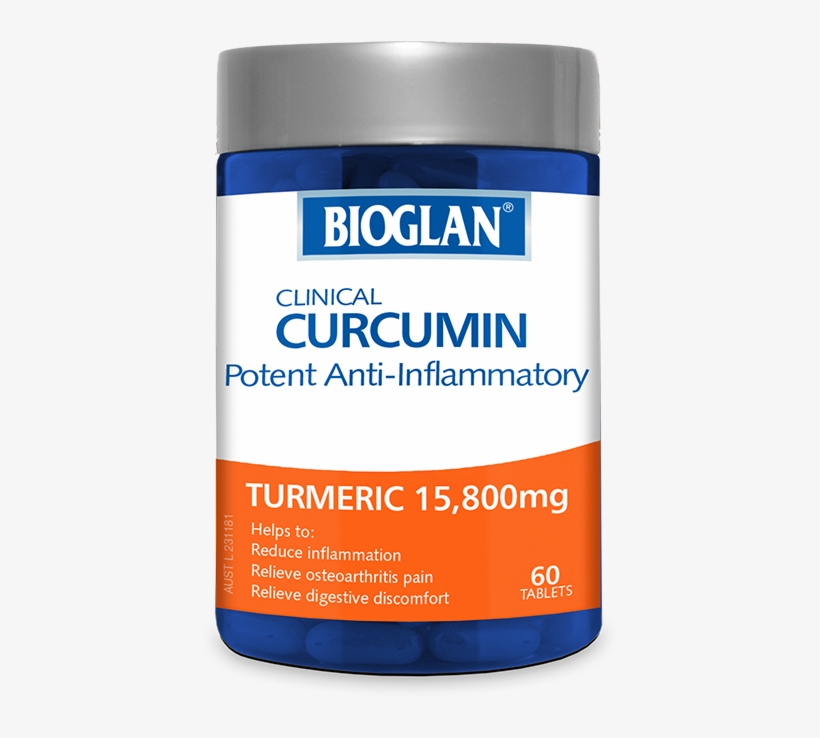 Bioglan Clinical Curcumin - Bioglan Curcumin Double Strength, transparent png download