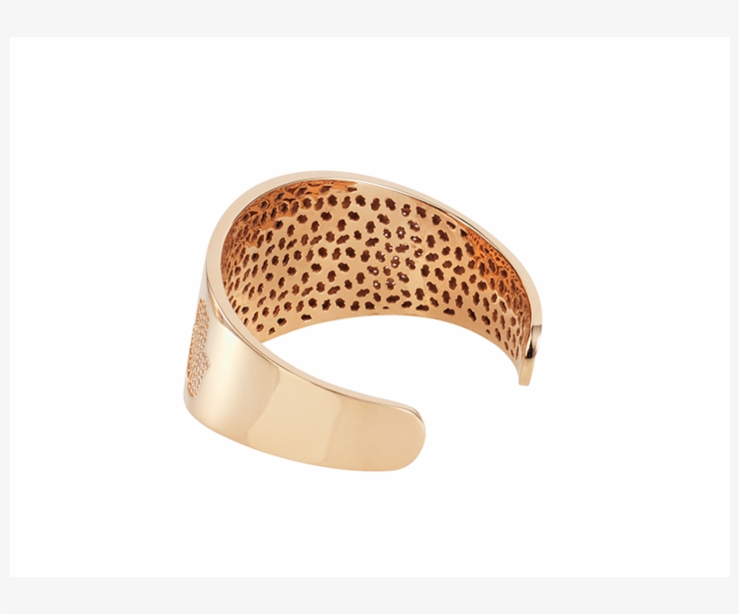 Rose Gold Vermeil Bangle With A Large And 2 Smaller - Bangle, transparent png download