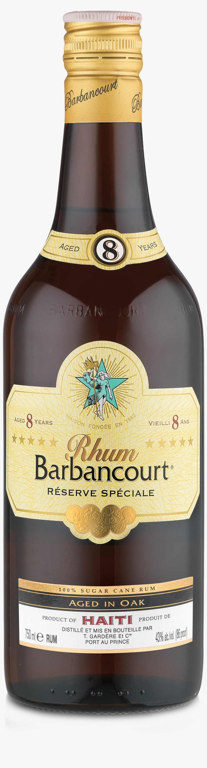 Spécial D'haiti - Rhum Barbancourt Rum 5 Star, transparent png download