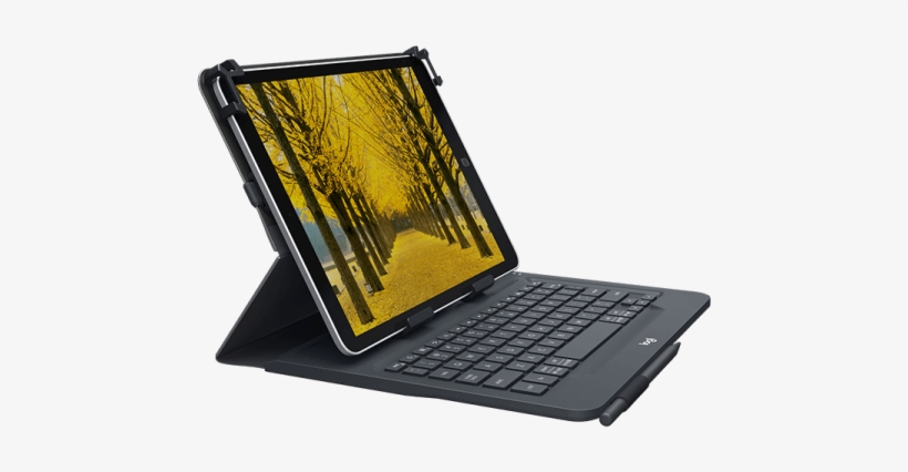 Logitech Universal Folio Keyboard Case For 9-10" Tablets - Logitech Universal Folio Keyboard Black, transparent png download