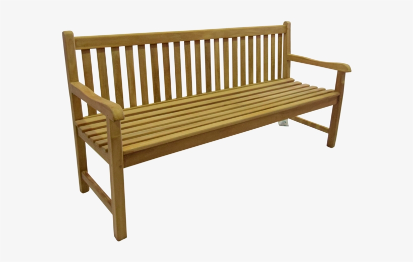 Traditional Garden Park Bench 180cm - Neem Wood Furniture, transparent png download