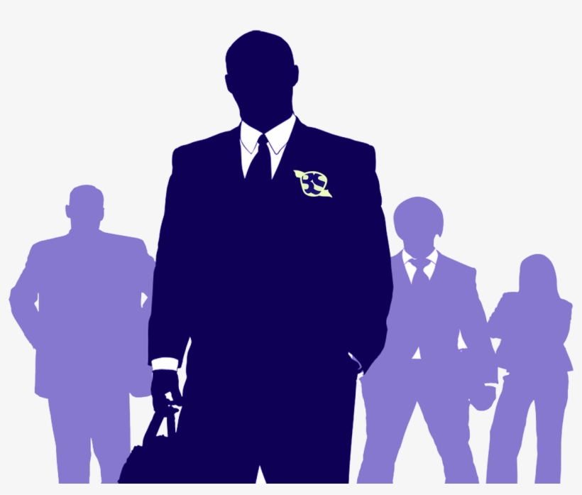 Business Leader Blue Copy W Breast Pin - Ppt Background Business Black, transparent png download