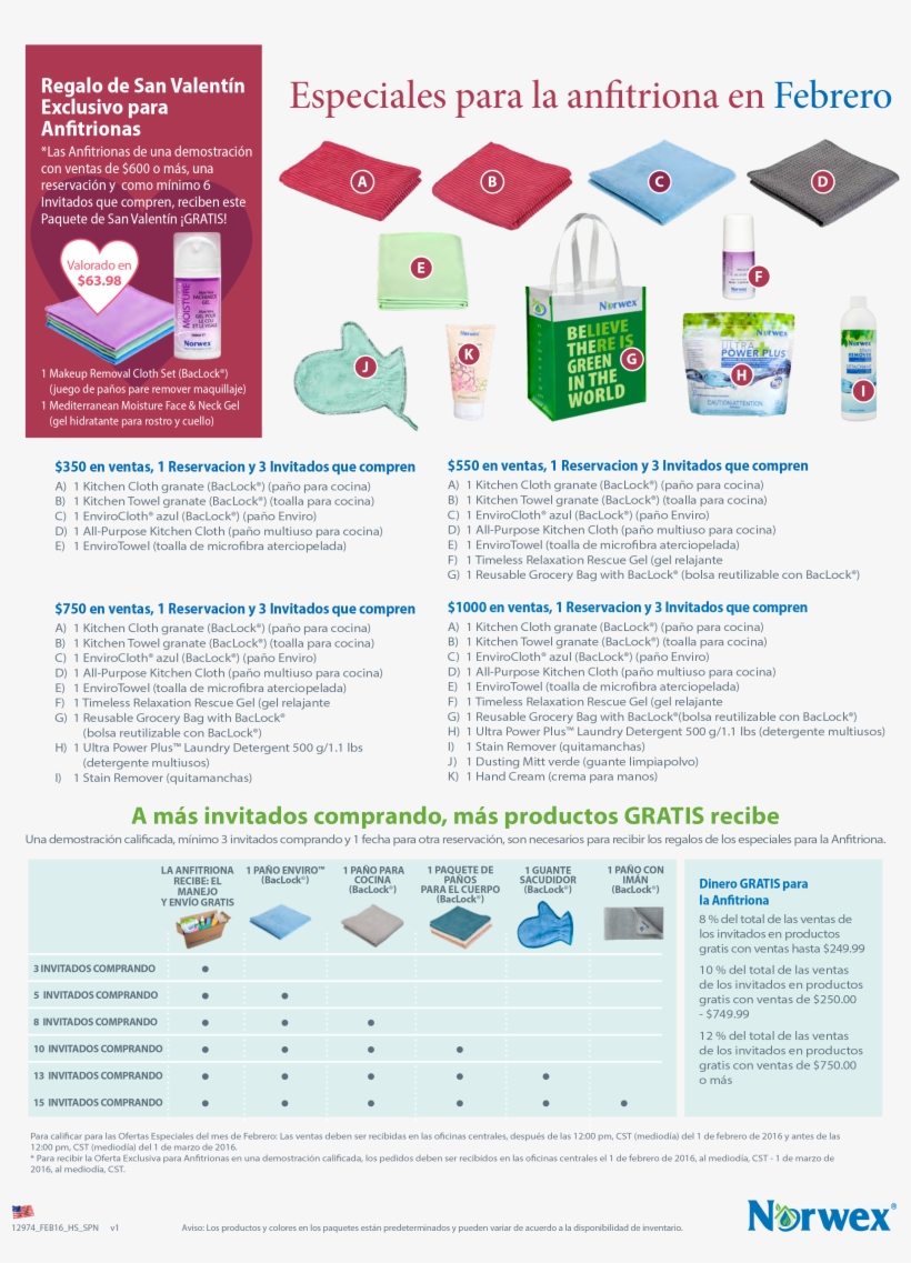 Norwex Usa Spanish February Host Exclusive - Norwex June 2018 Hostess Specials, transparent png download