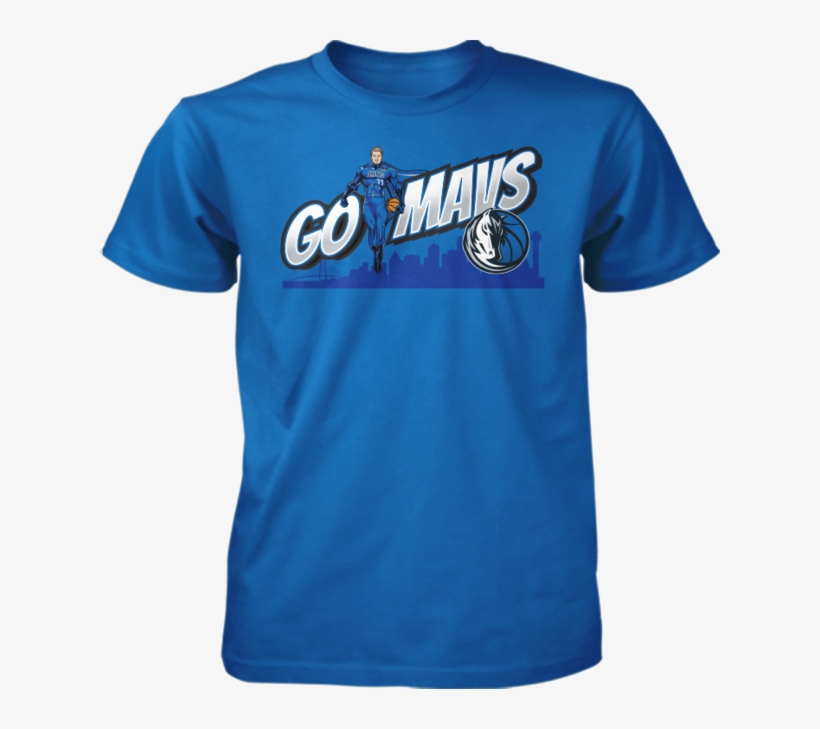 Dallas Mavericks Go Mavs Luka Superhero Tee - Active Shirt, transparent png download