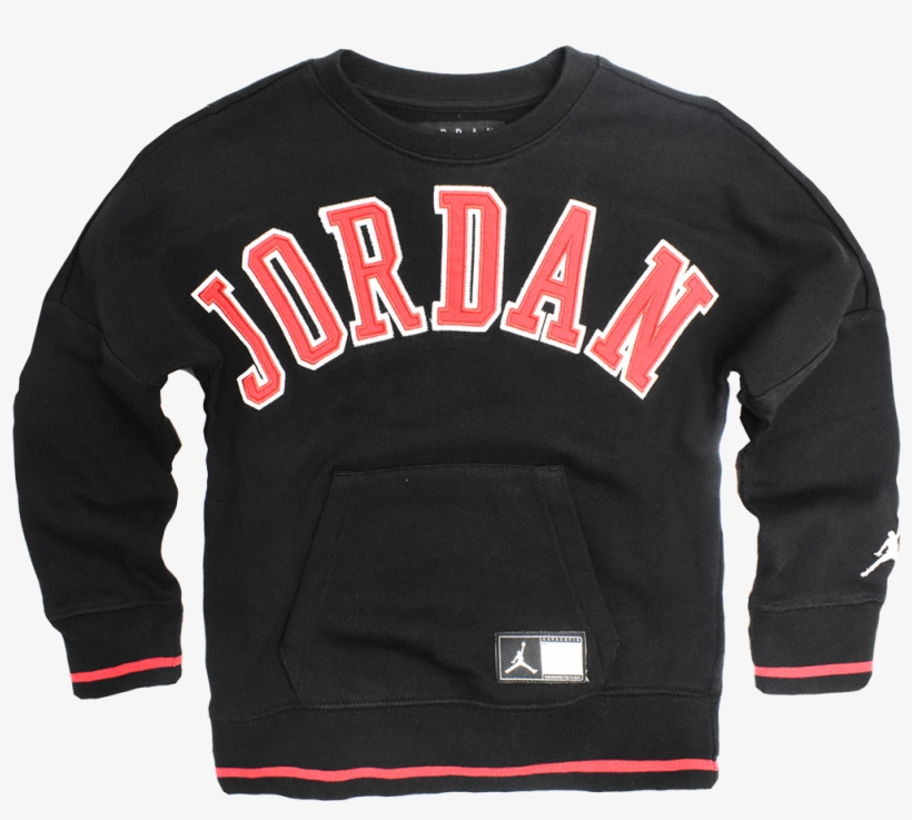 Jordan Boy's Classic Jordan Logo Pullover - Long-sleeved T-shirt, transparent png download
