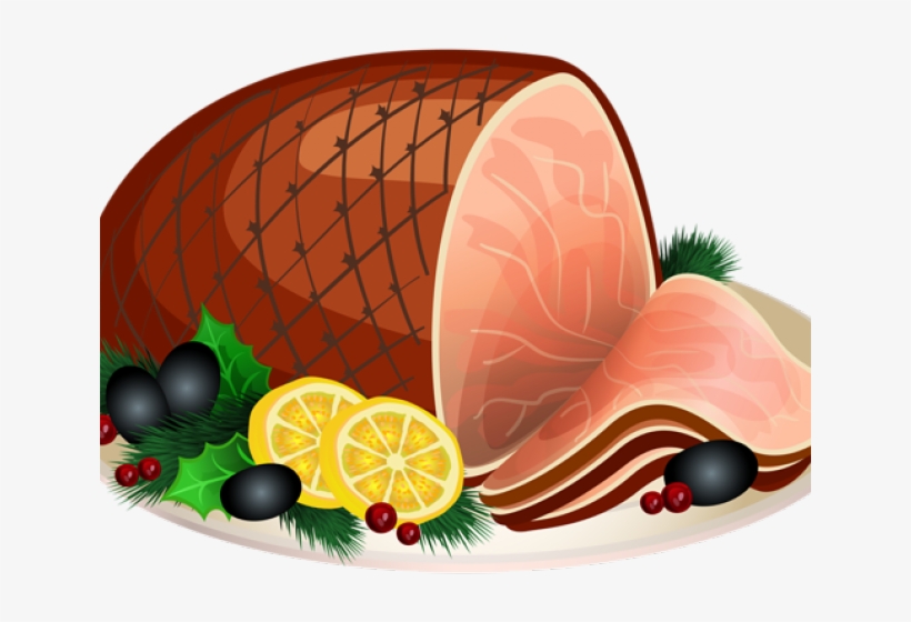 Thanksgiving Clipart Ham - Turkey And Ham Clip Art, transparent png download