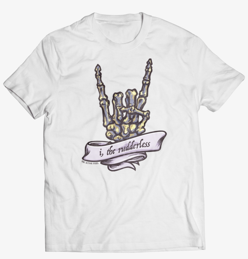 “i, The Rudderless” Horned-skeleton Hand - Neil Young Zuma T Shirt, transparent png download