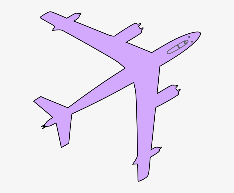 Airplane Clipart Purple, transparent png download