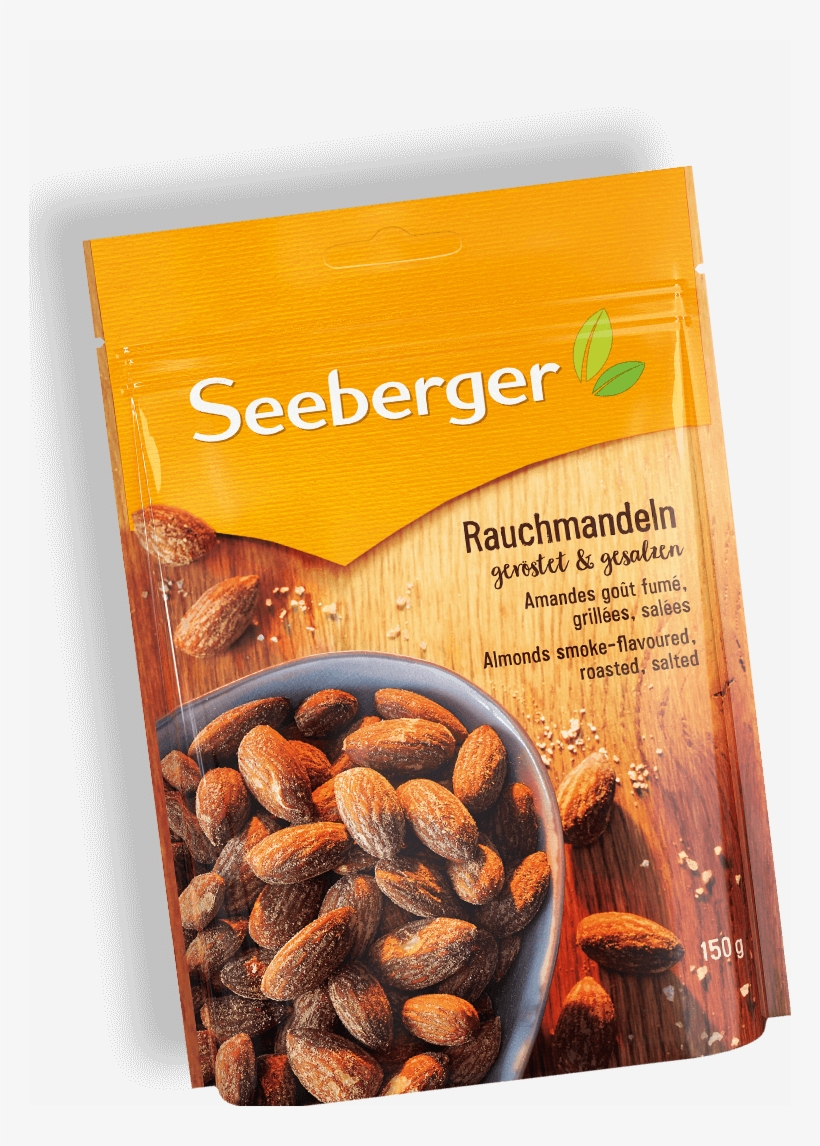 Seeberger Rauchmandeln Geröstet Gesalzen Gedreht Produktansicht - Seeberger Rauchmandeln, transparent png download