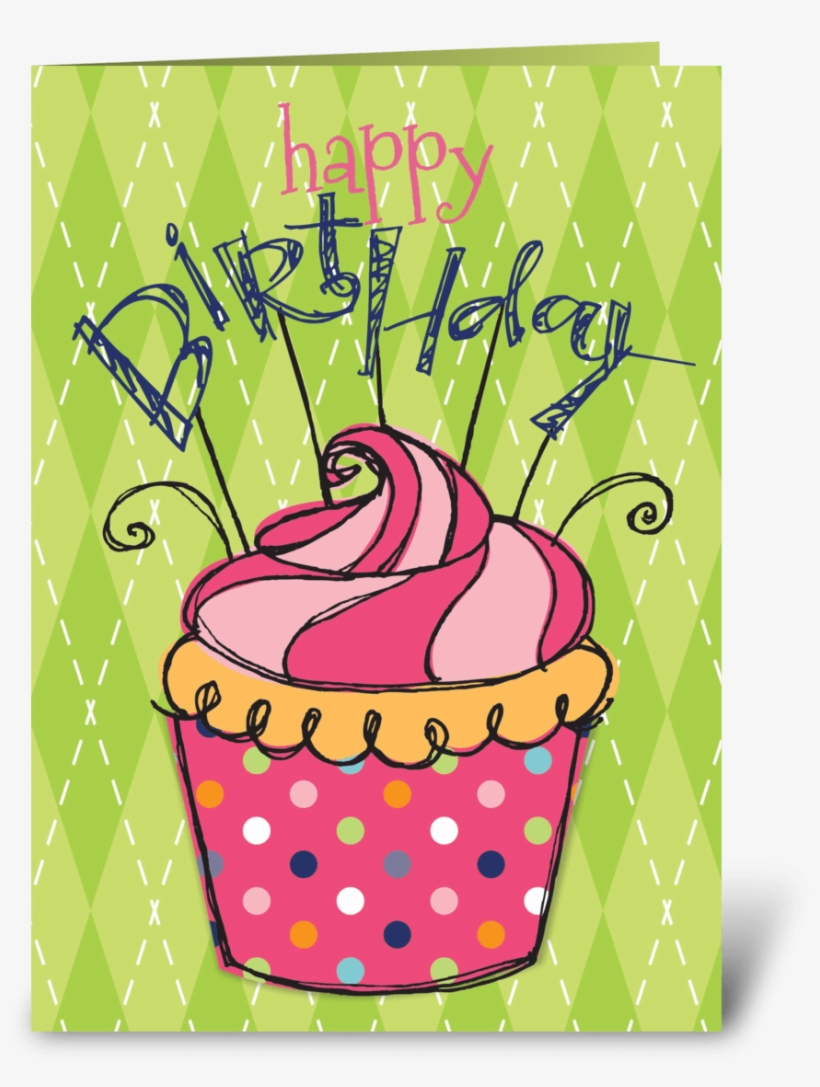 Happy Birthday Cupcake - Cupcake, transparent png download