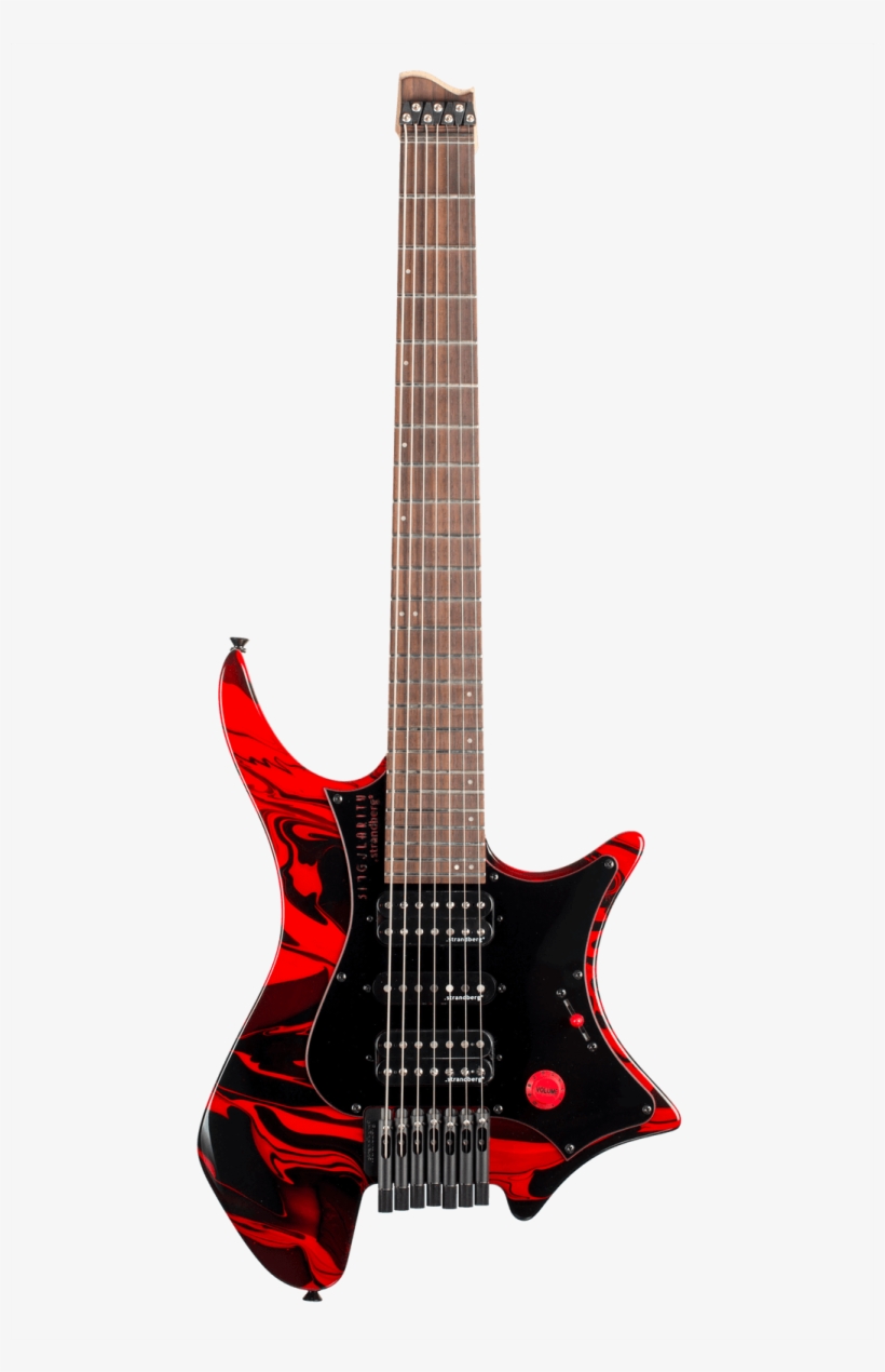 Boden Singularity 7-string Guitar Red Swirl - Strandberg Boden Classic 7, transparent png download