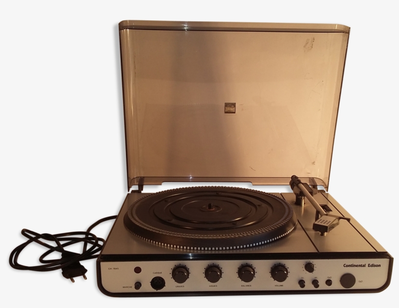 Continental Edison Vintage Record Player - Laptop, transparent png download