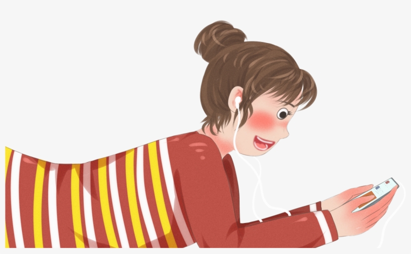 Cartoon Creative Garota Personagem Png E Psd - Cartoon, transparent png download