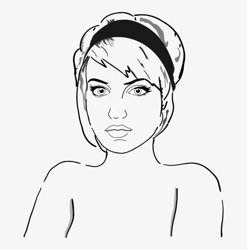 Drawing Female Cartoon - Png Girl Comic, transparent png download