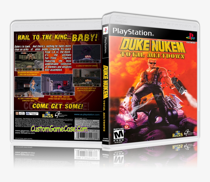 Duke Nukem Total Meltdown - Playstation, transparent png download