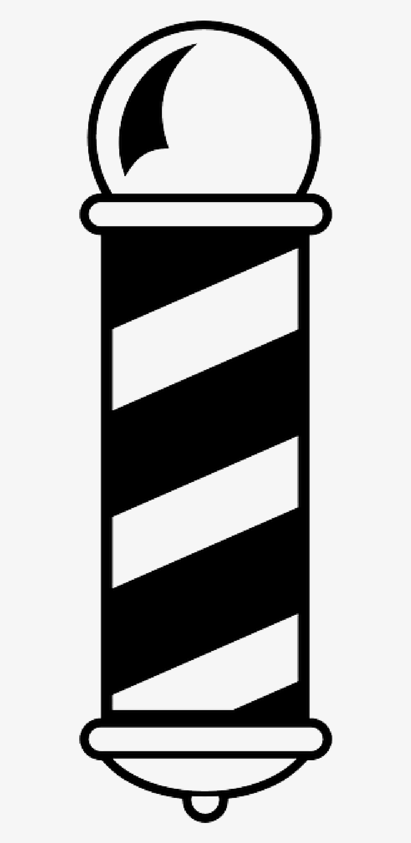 Clipart Telephone Poles - Barber Pole Black And White, transparent png download