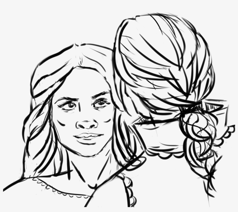 The Cold Blue Eyes She Had Learnt To Love Once, Had - Line Art, transparent png download