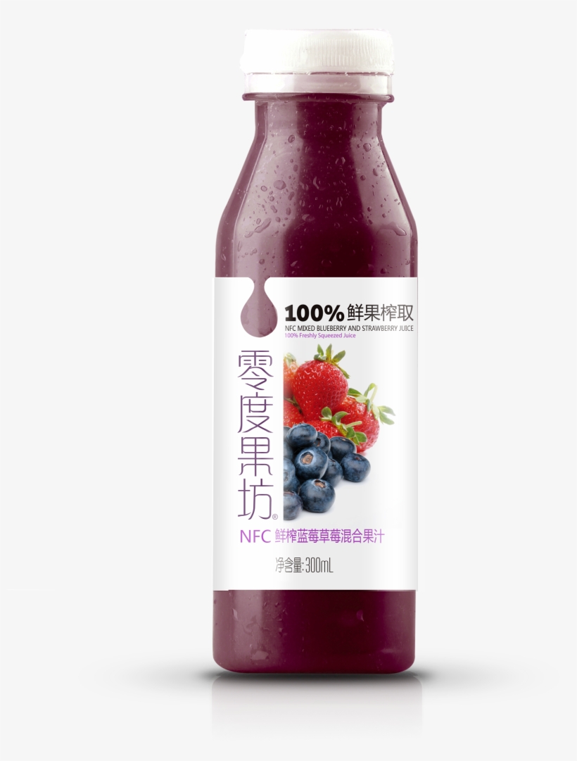 Zero Fruit Square Freshly Squeezed Blue Raspberry Mixed - Bottle, transparent png download