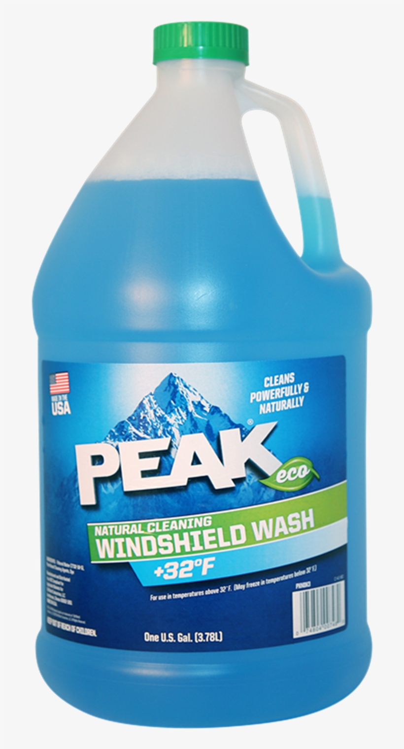 Peak Solutions, Windshield Washer Fluid 1 Gal/3 Plastic Bottle PNG