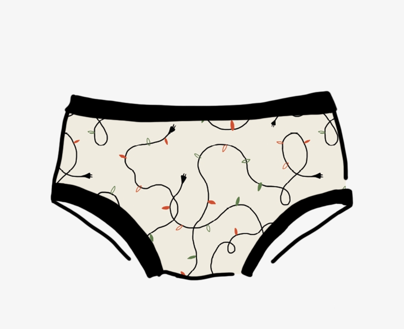 Women's Hipster Holiday Lights - Undies, transparent png download