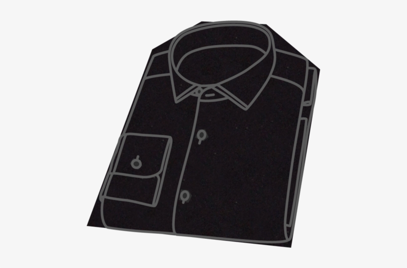 Black Shirt Buttons Will Attract The Most Attention - Formal Wear, transparent png download