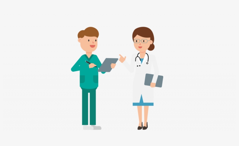 Singaporefacelift - Doctor And Nurse Cartoon, transparent png download