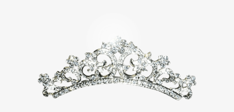 Crystal Pave Comb Tiara - Transparent Silver Tiara, transparent png download