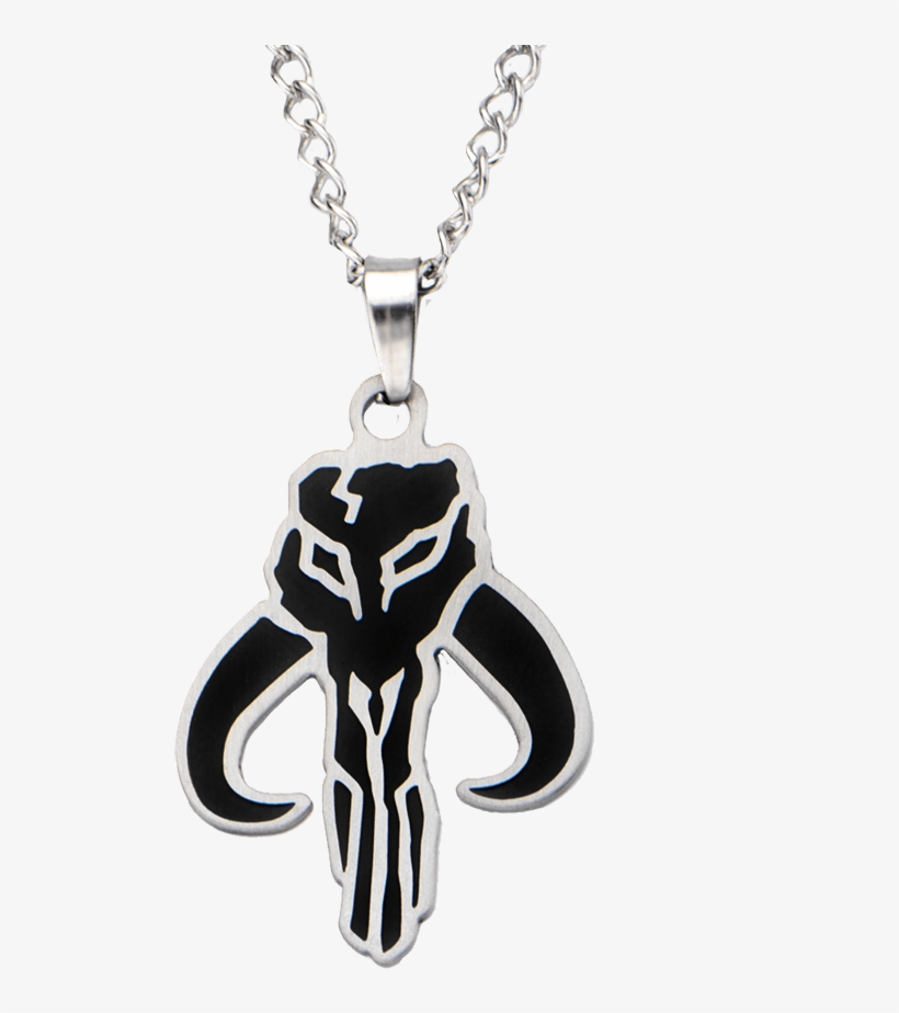 Stainless Steel Black Mandalore Skull Necklace - Mythosaur Skull, transparent png download