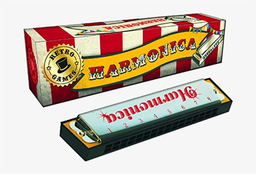 Home / Kids Zone / Vintage Red & White Harmonica In - Box, transparent png download