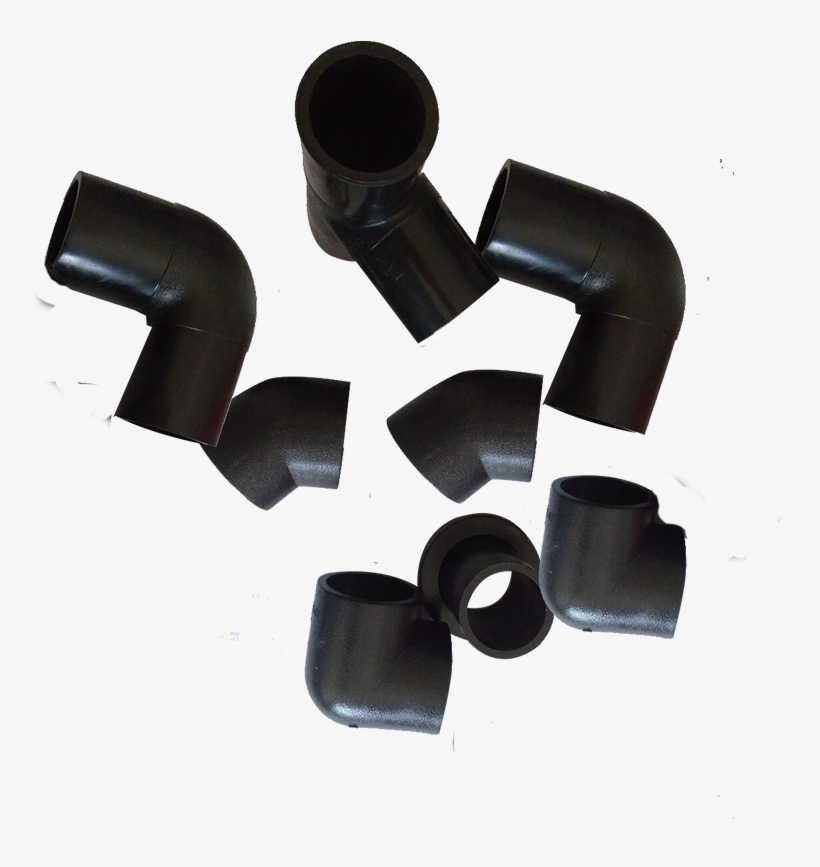 Hdpe Water Pipe Butt Welding Elbow Pe Pipe Elbow 45 - Pipe, transparent png download