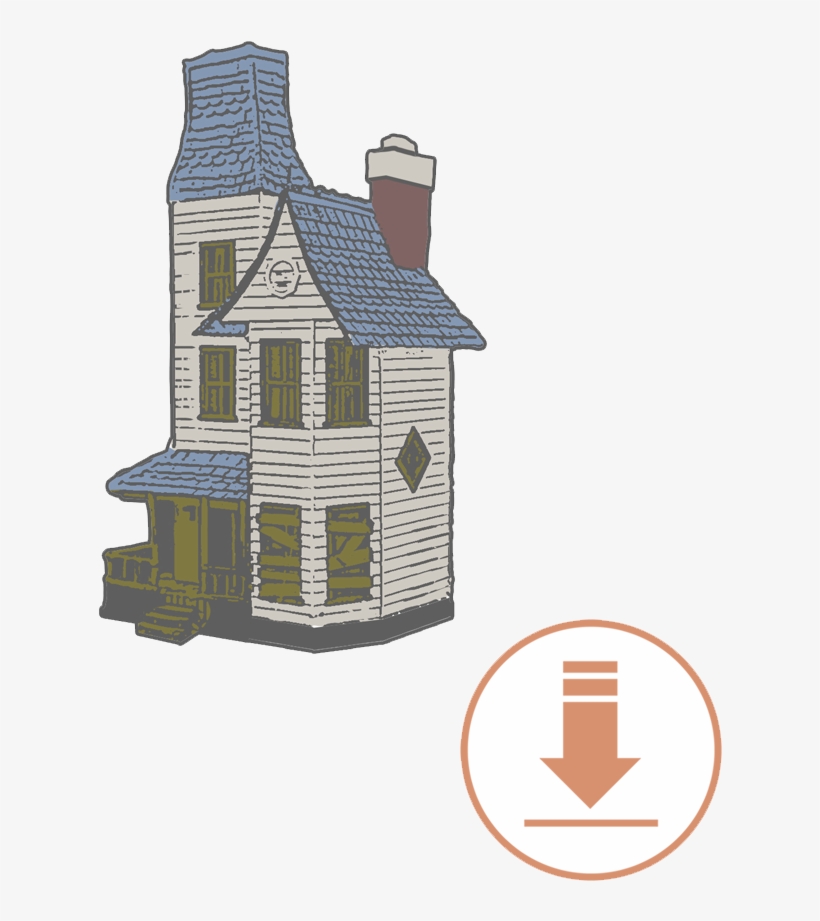 Gerard Way Haunted House Enamel Pin Single Download - House, transparent png download