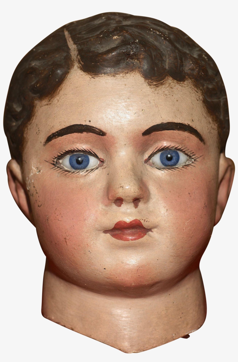 A Paper Mache Bru Mannequin Head From The Woodbury - Sculpture, transparent png download