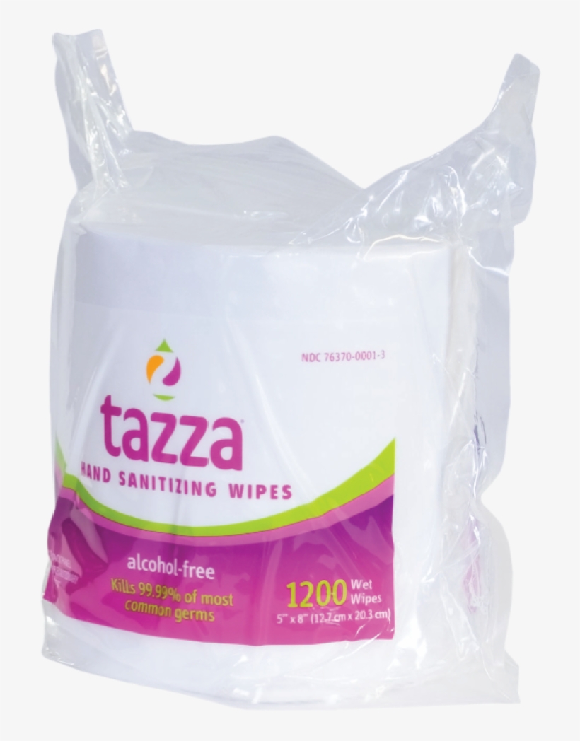 Tazza® Alcoholfree Hand Sanitizing Wipes Plastic PNG Image