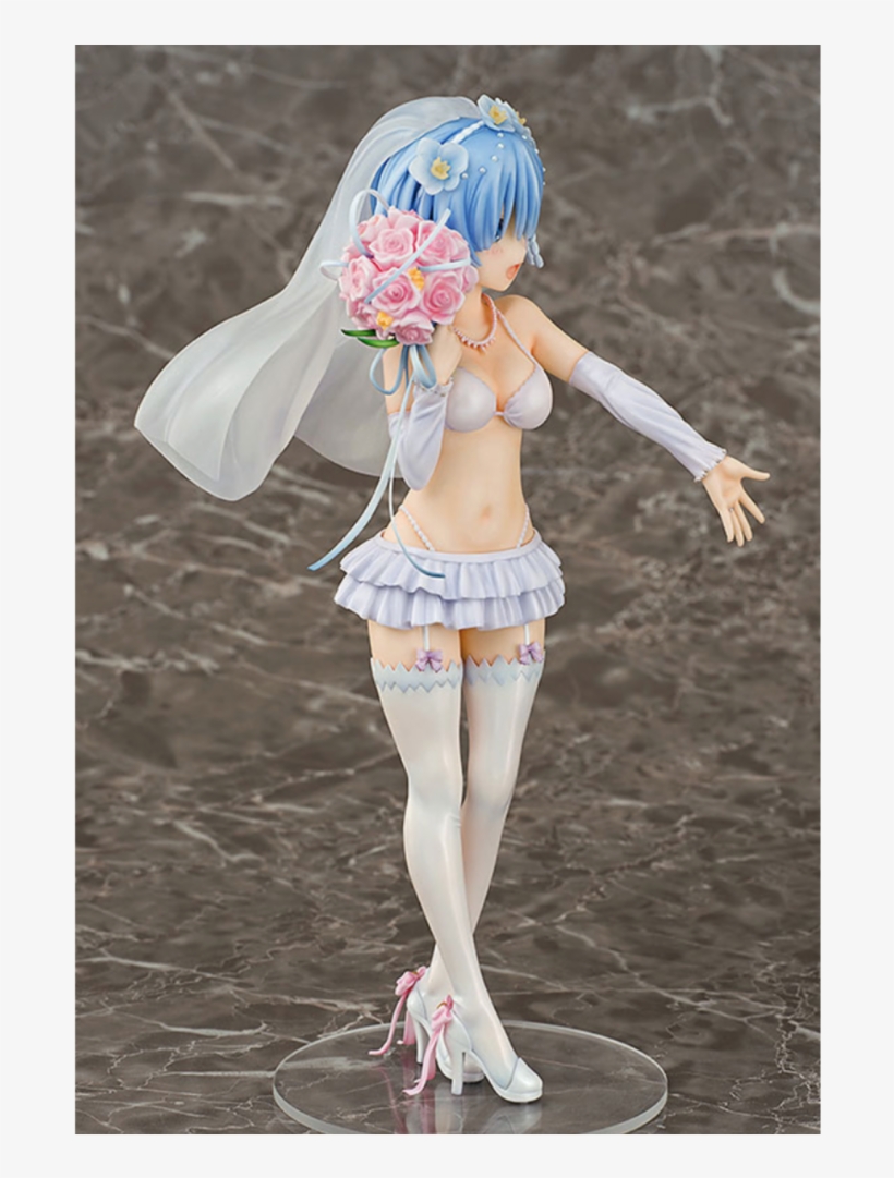 Rem Wedding Dress Figure - Rem Figure Re Zero, transparent png download