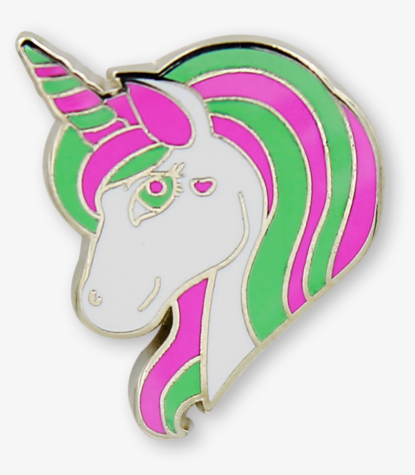 Unicorn Enamel Pin - Illustration, transparent png download