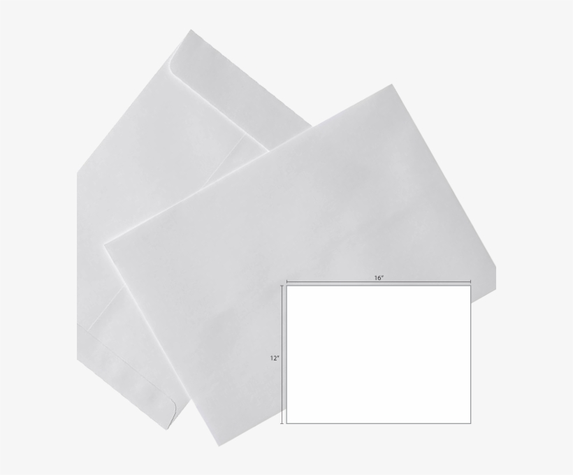 Butterfly White Envelope 12″ X 16″ 250's/box - Envelope, transparent png download