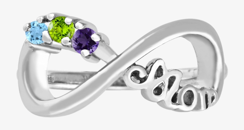 3 Stone Infinity - Pre-engagement Ring, transparent png download