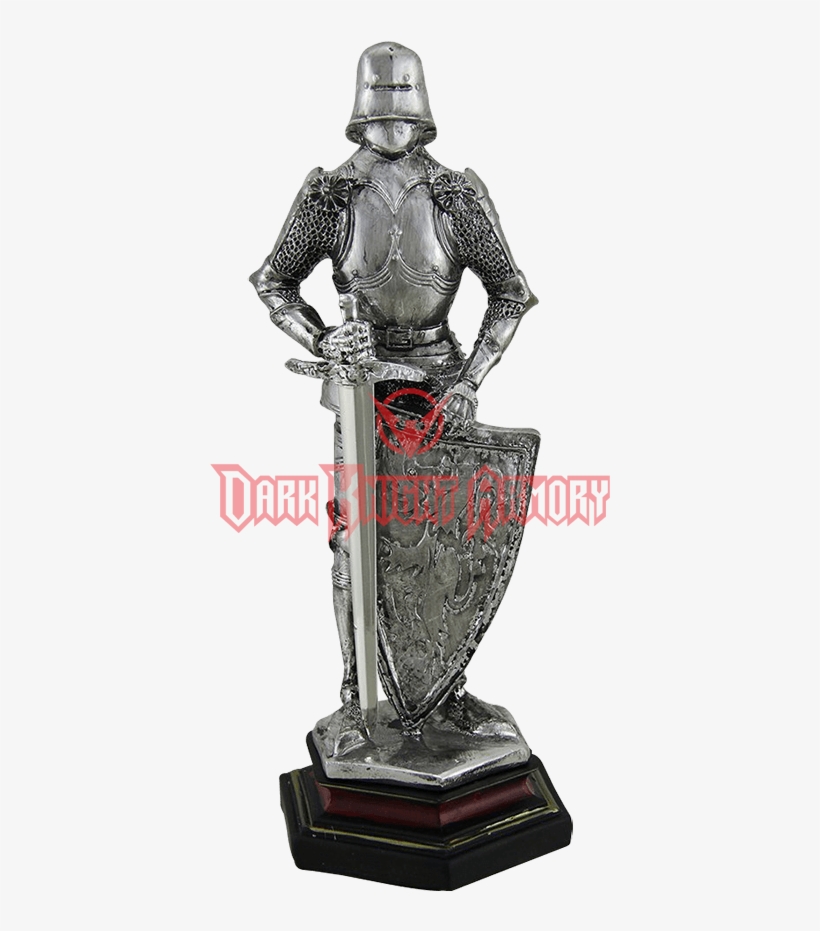 Silver Knight With Sword And Shield Statue - Grand Way, transparent png download