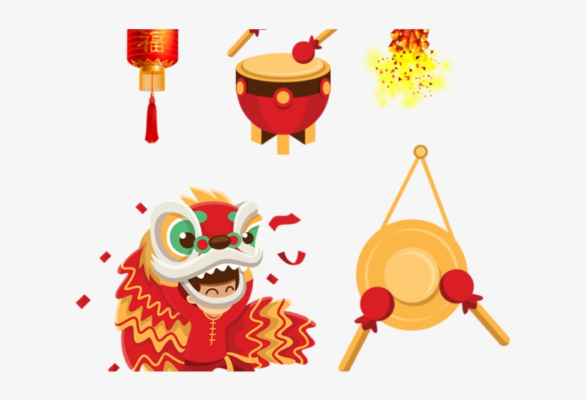 Chinese New Year Clipart Hat - Chinese New Year Vector Png, transparent png download