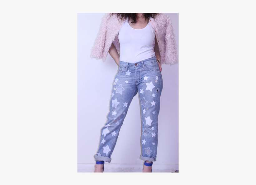 I Don't Know Why It Has Taken Me So Long To Diy These - Diy Star Jeans, transparent png download