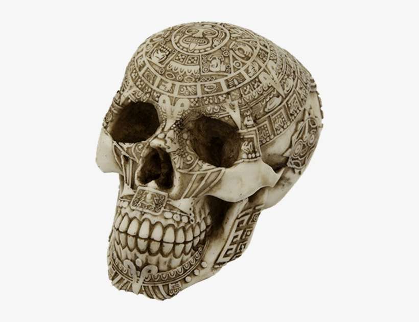 Aztec Statue Half Skull, transparent png download
