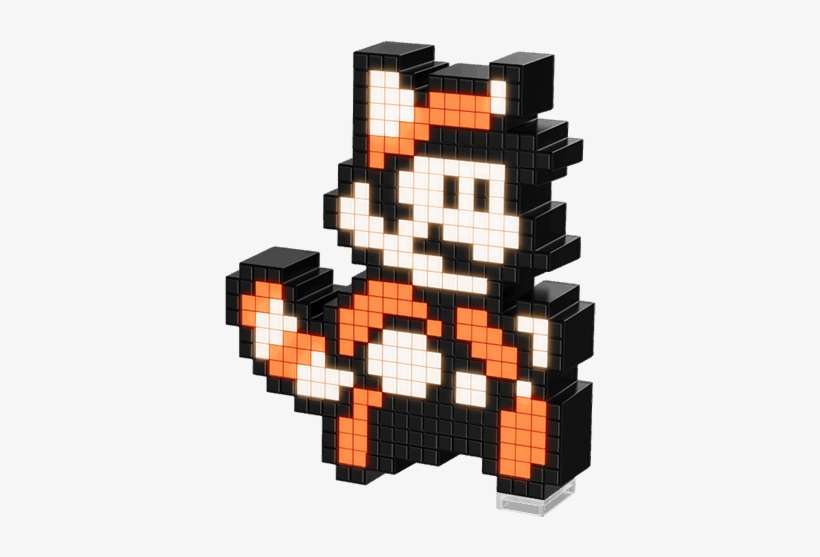 Tanooki Mario Pixel Pal - Pixel Pals Nintendo Raccoon Mario, transparent png download