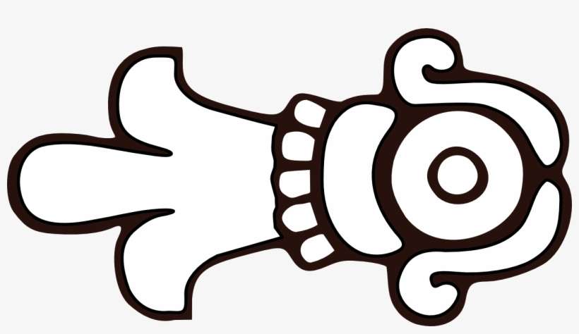 Aztec Clipart Black And White - Simbolo De Xochitl, transparent png download
