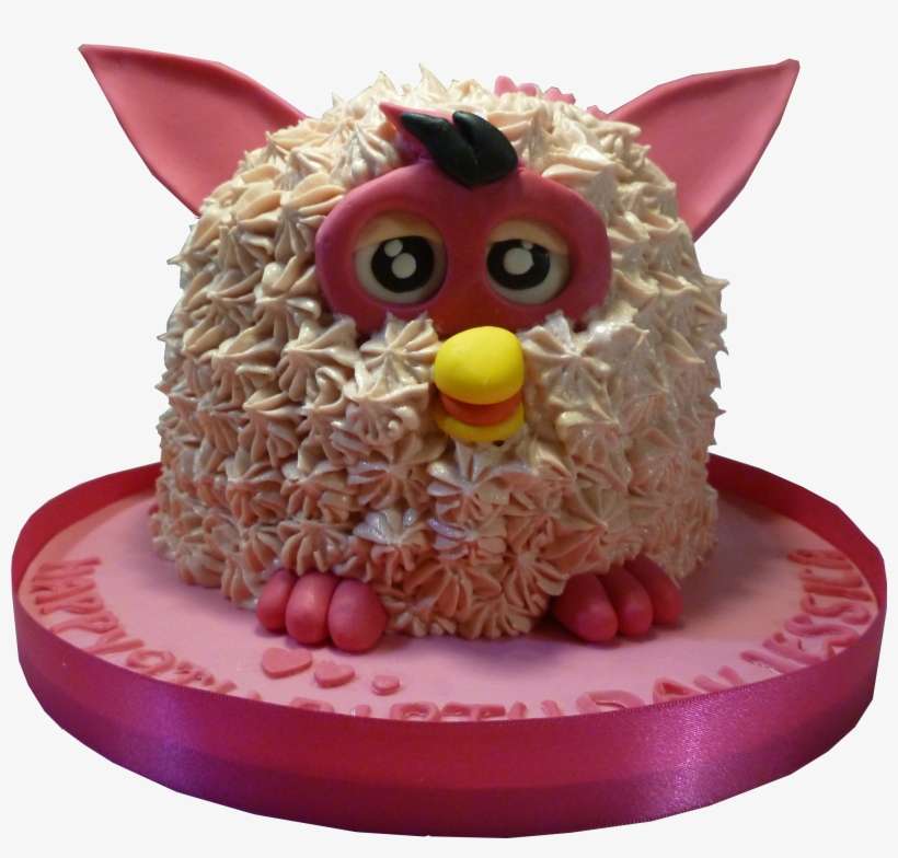 Pink Furby Cake Course - Birthday Cake, transparent png download