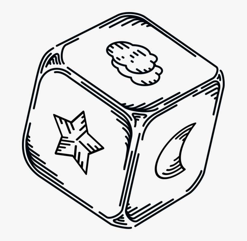 Toys Png Black And White Plus - Blank Die, transparent png download